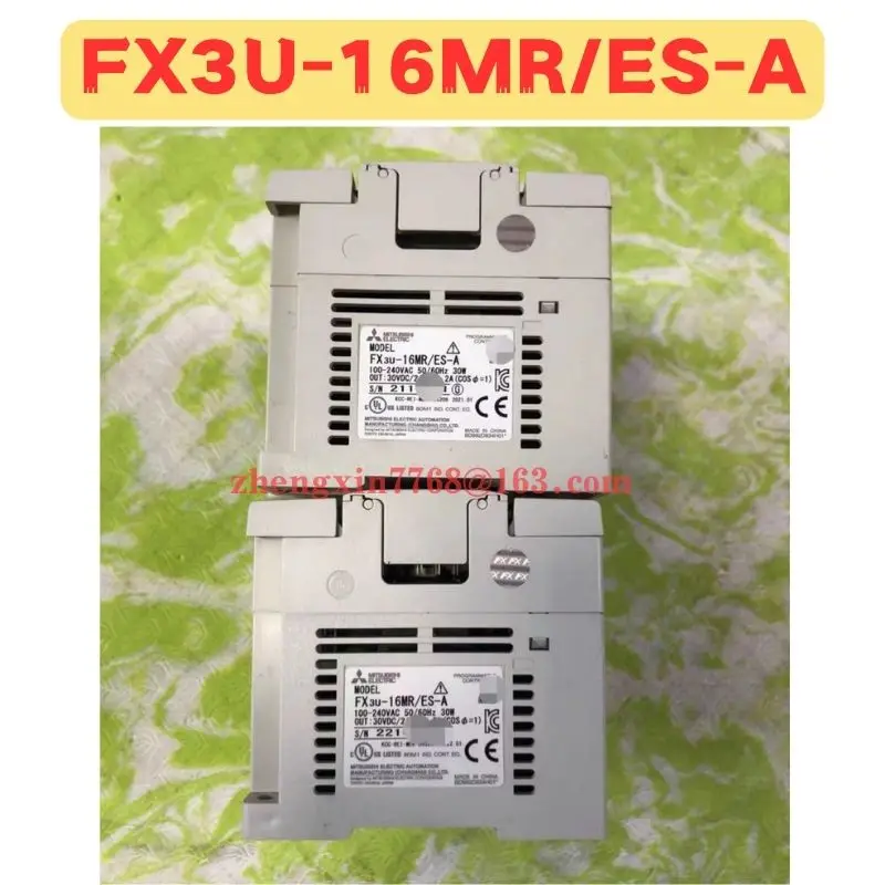 Used PLC Module FX3U-16MR/ES-A FX3U-16MR ES-A Normal Function Tested OK