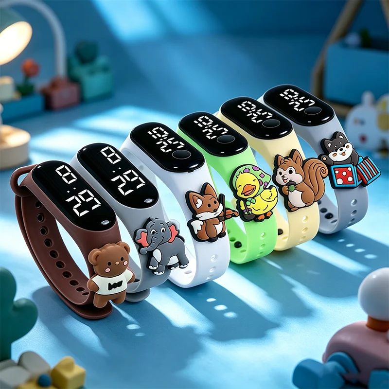 New Cartoon Doll Kids LED Bracelet Watch, Touch Electronic Watch, Wholesale Student Gifts