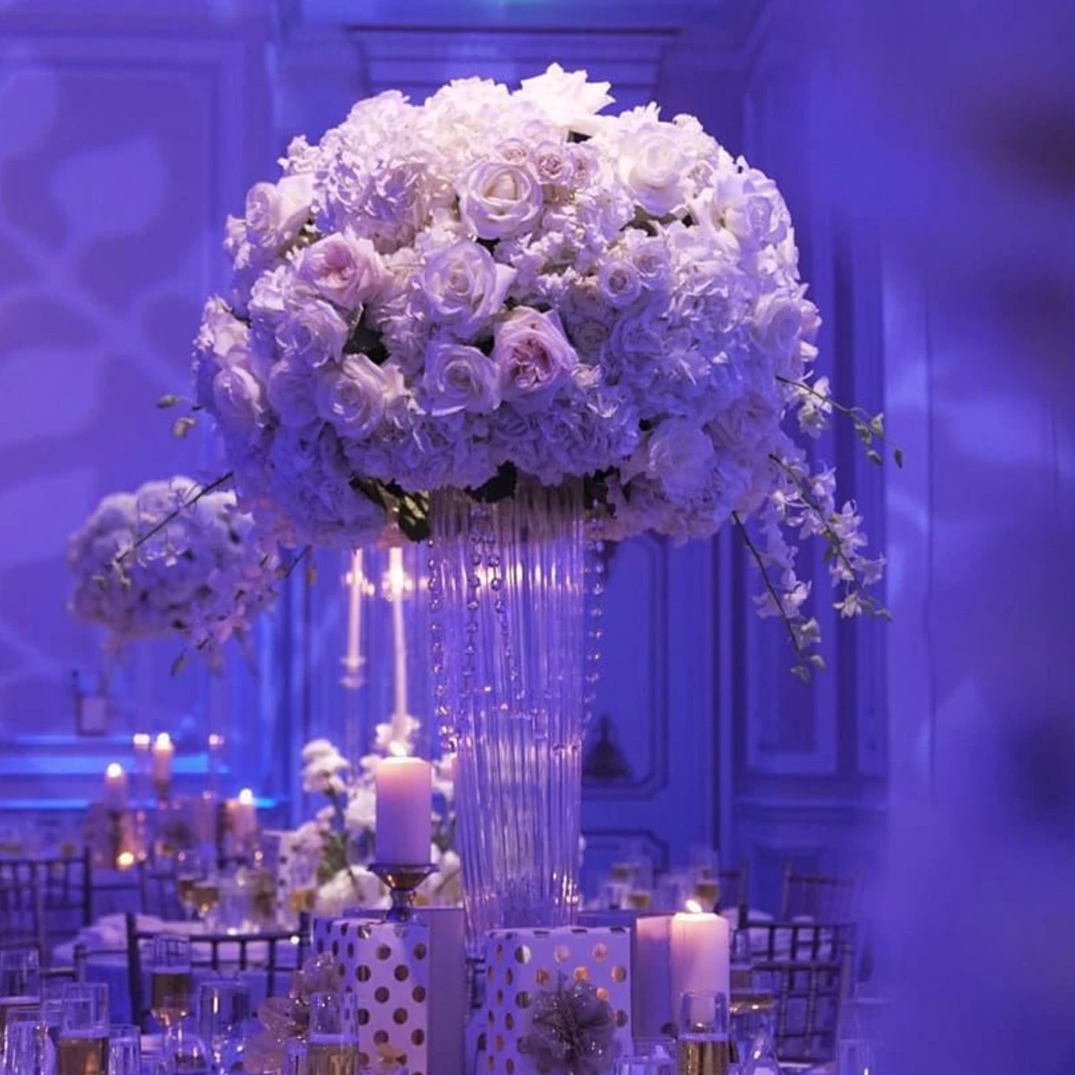 2pcs to10pcs)Wedding candelabra Centerpieces decoration Tall Pillar glass crystal Candelabra centerpiece for wedding table