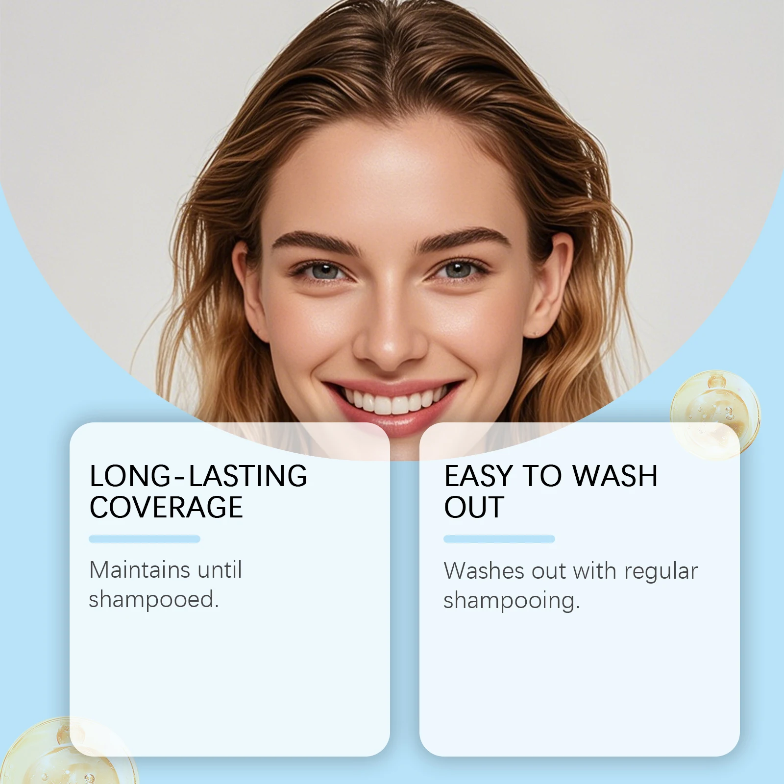 رذاذ تلوين الشعر المؤقت لمرة واحدة يغطي لون الشعر الأبيض الرمادي صبغة الشعر تلوين دائم رذاذ صبغ الشعر الأسود #4