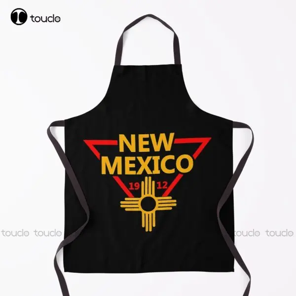 New Mexico Established Apron Server Aprons For Women Men Unisex Adult Garden Kitchen Household Cleaning Custom Apron New