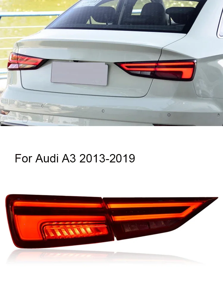 

Автомобильные фары для Audi A3 светодиодный задний фонарь 2013-2020 A3 задний стоп-сигнал стоп-сигнал DRL задний ход автомобильные аксессуары