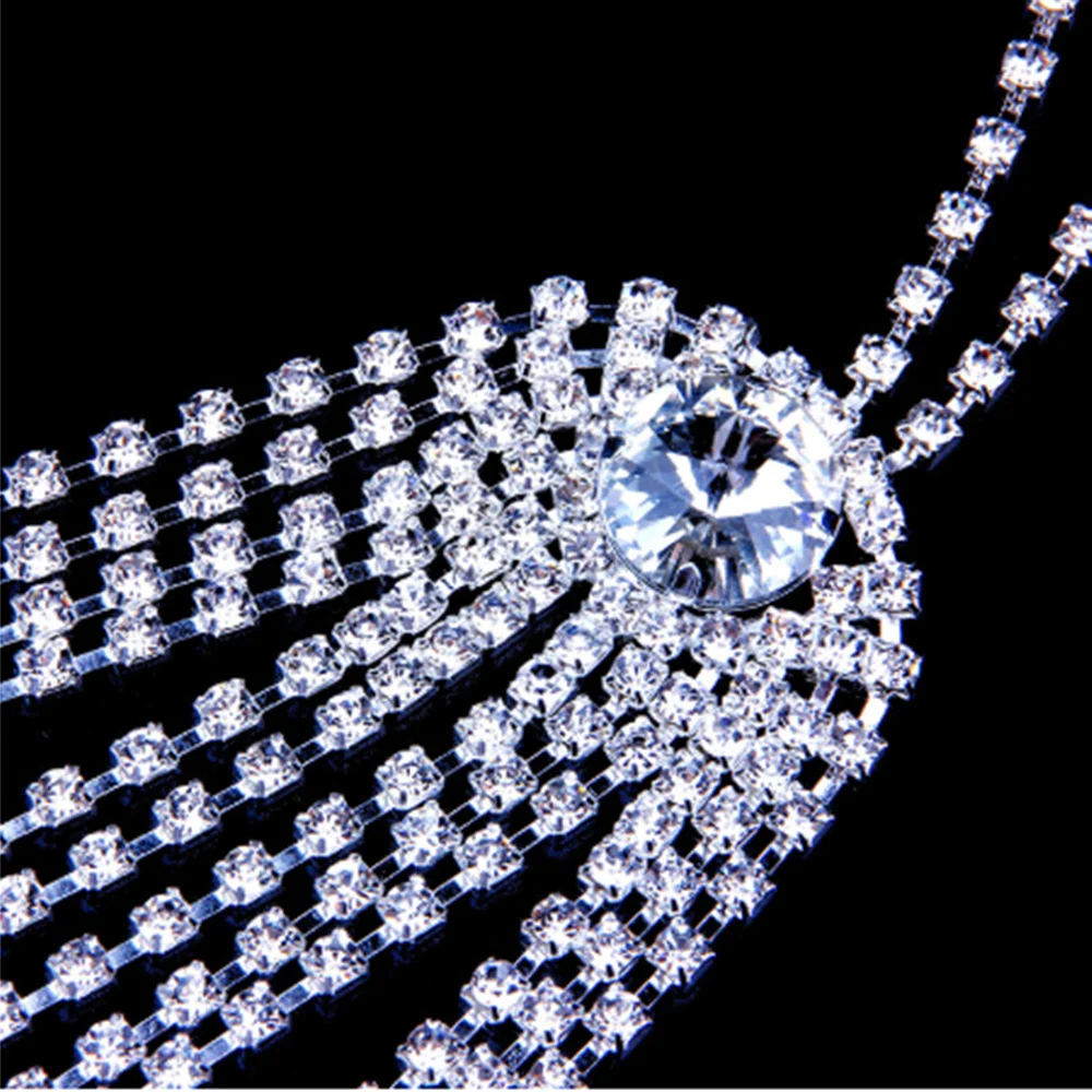 XSBODY-كريستال سلسلة الجسم تسخير للنساء ، مثير البرازيلي و سراويل ، بيكيني ، حجر الراين المجوهرات ، الخصر سلسلة ، ثونغ