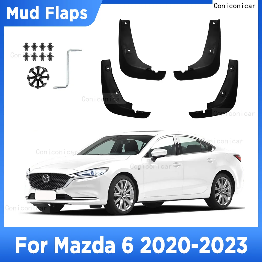 

For Mazda 6 2020-2023 2022 4Pcs Mud Flaps Splash Guard Mudguards MudFlaps Front Rear Fender Auto Styling Car Accessories