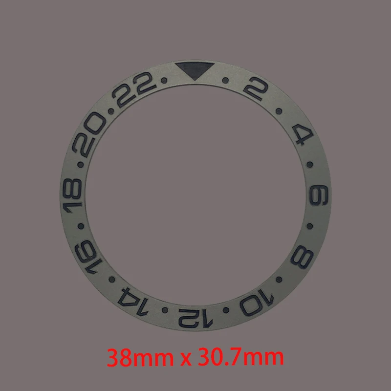 Матовый наклонный керамический безель 38 мм × 30,7 мм, кольцо-вставка подходит для SUB SKX007 SKX009 SRPD, корпус часов NH35 NH36, аксессуары для ремонта мужских часов