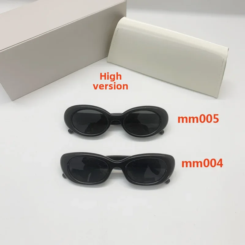 2023 New Model Marjiya Collaborative Cat's Eye Lens Sunglasses Blogger Internet Celebrity Same Style Mm004 Mm005 Dark Glasses