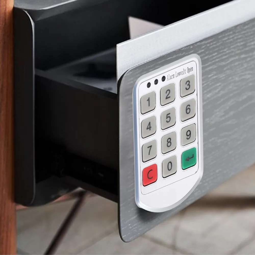 Keyless Electronic Cabinet Lock ABS Material Rustproof Keypad Cabinet Lock Secure Convenient Smart Cabinet Lock Drawer