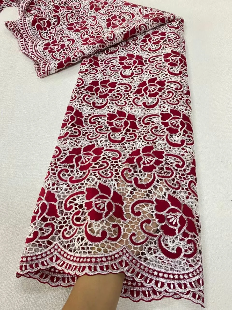 

2025 африканская нигерийская тюлевая кружевная ткань, хлопковое свадебное платье, блестки для шитья, вышивка, высокое качество, 5 ярдов, JL506