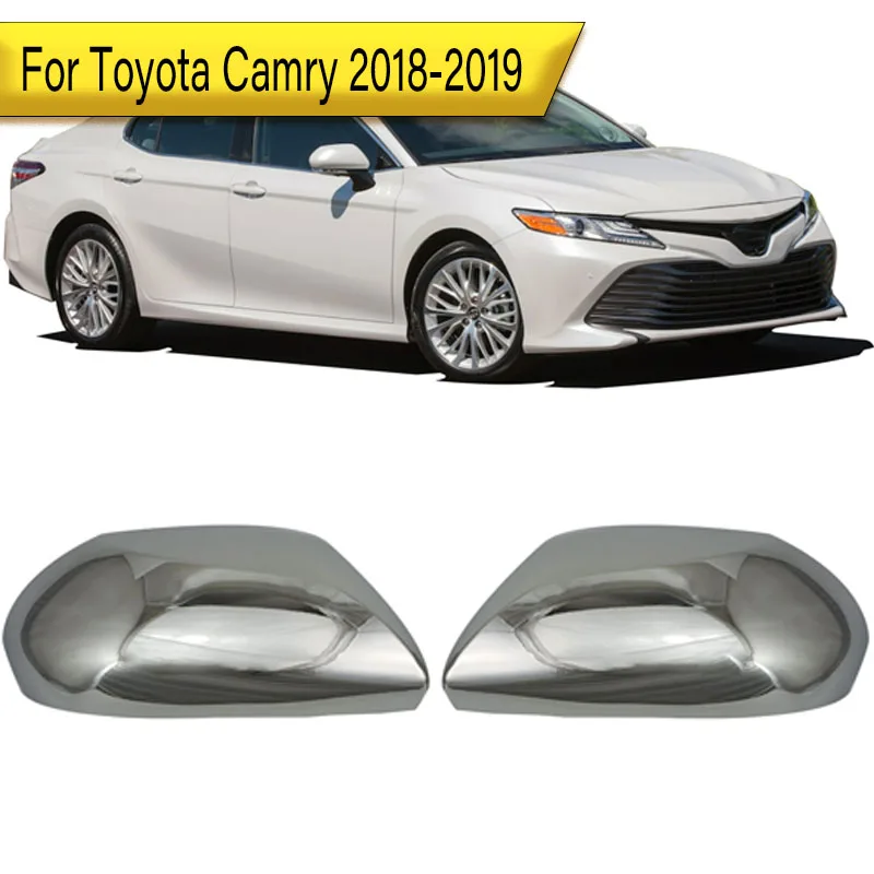 

For Toyota Camry 2018 2019 Stick-on style mirror caps Car Rearview Mirror Cover Rearview Mirror Housing