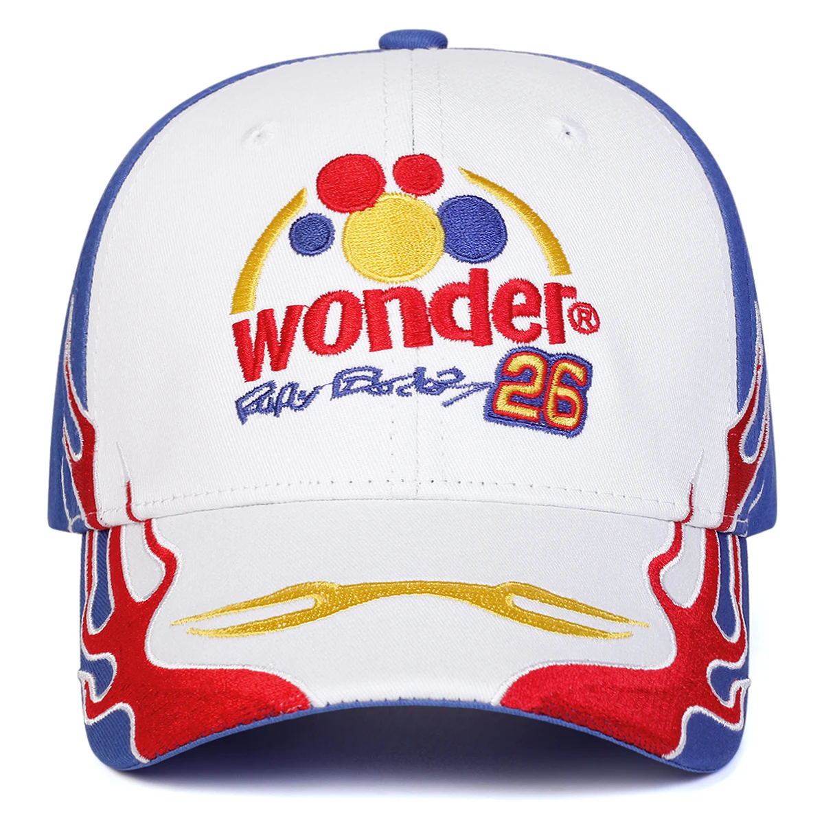 Unisex WONDER Baseballkappen mit Buchstabenstickerei, Frühling und Herbst, verstellbare Freizeithüte für den Außenbereich, Sonnenschutzhut, Sportkappe – Detail 3