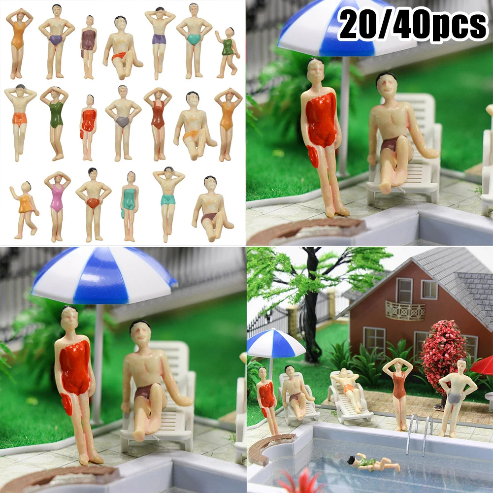 Add Dynamics and Excitement to Your Model Layout with 20 or 40 Perfectly Detailed 1 48 Swimming Figures for O Scale Railway