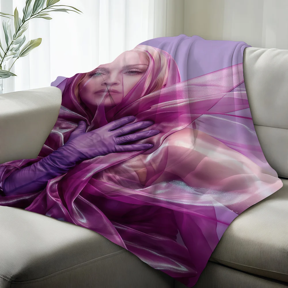 Singer M-Madonna Confessions Blanket Suitable For Sofas Beds Offices Cars Outdoor Travel An Ideal Gift For Friends Family