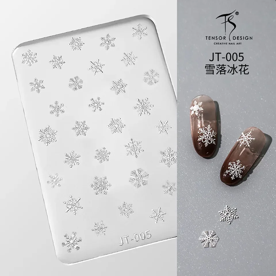 Molde de escultura de silicone para manicure, DIY Template, Manicure Acessórios, Christmas Deer, Gingerbread Man, Santa, Bowknot, Snowflake, Inverno