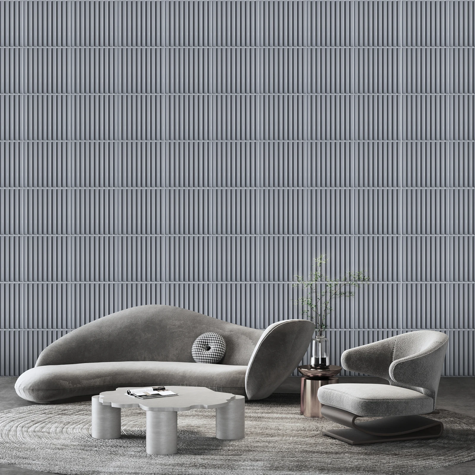 

KUUJOJO 3D текстурированная стеновая панель для внутреннего украшения стен, подходит для гостиной, зала, спальни, гостиницы, офиса, отправки ленты