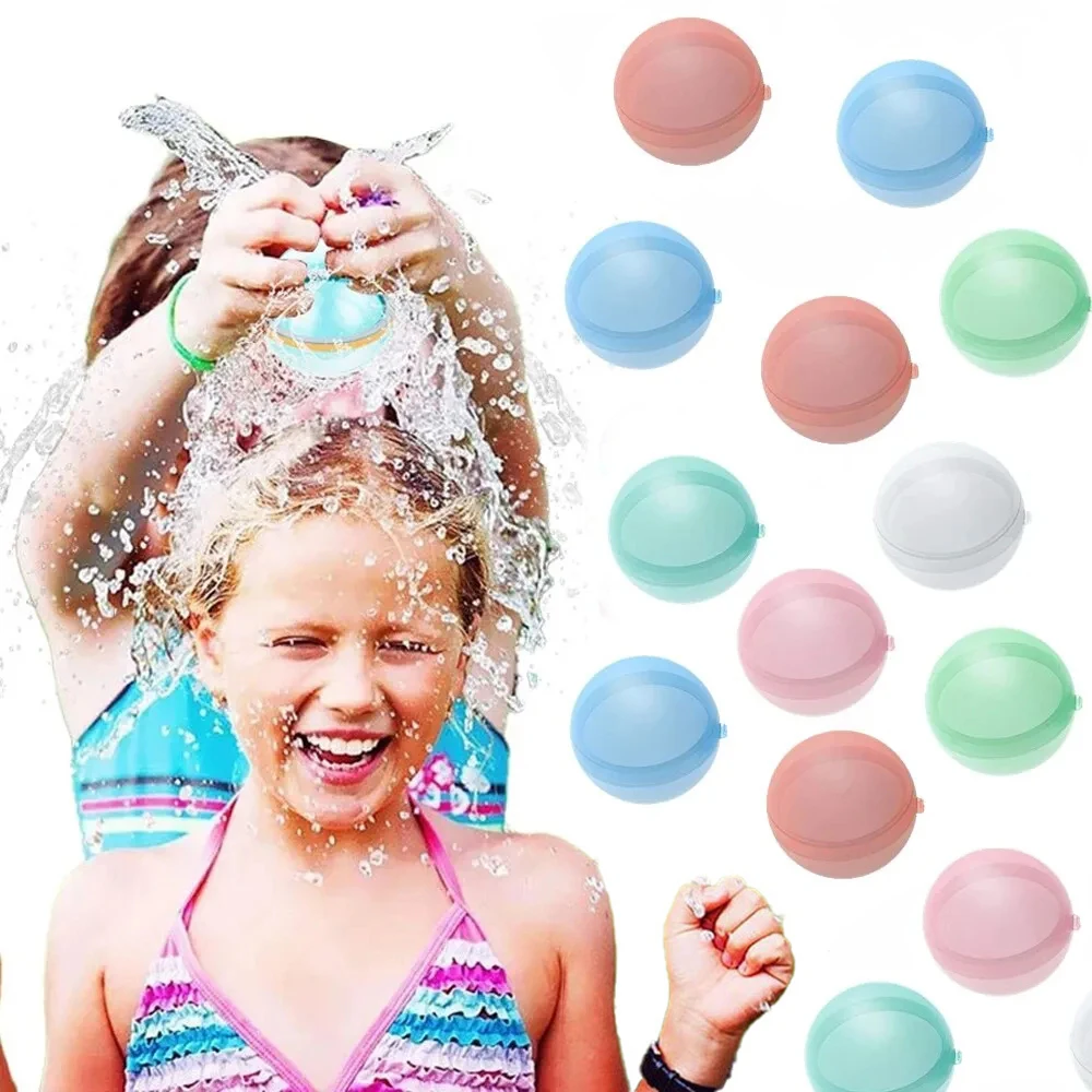 Reusable Water Balloons Toy Quick Fill Sealing Water Bomb for Summer Games Children's Adults Outdoor Activities Toys Gifts