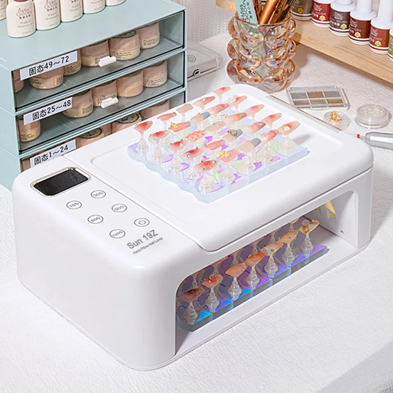 Uv Led Nagellampgel Nagellampje Voor Uv Gel Nagellak 63led Uv Droger Met 5 Timers Professionele Voor Nail Art Home Salon