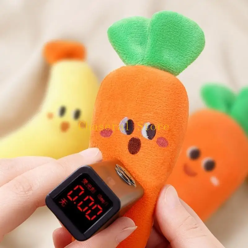 E7ce Baby Baby Comfort Phim hoạt hình Đồ chơi rầm rộ cho việc giảm tốc độ giật mình bằng tay có thể đeo tay làm dịu Teether Toy