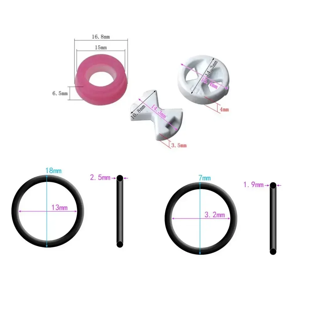 6ชิ้น/เซ็ตแผ่นดิสก์ซิลิกอนเครื่องซักผ้าเปลี่ยน1/2 "สำหรับวาล์วแตะเหมาะกับปะเก็นแหวนซิลิโคนวาล์วเครื่องซักผ้า