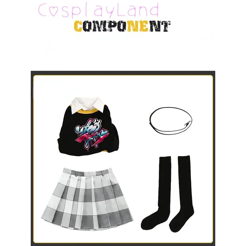 Juego Phantom Motoha Arai disfraz de Cosplay Sudadera con capucha falda trajes Halloween carnaval fiesta traje Comic Con Cos juego de rol og;5