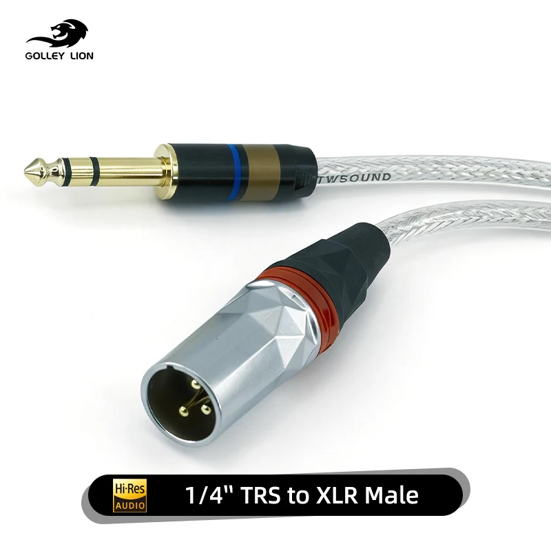 

6.5mm To XLR (3-pin) Microphone Audio Cable Male To Male Cannon Plug Cables Capacitor for Mixer Amplifier Mic Guitar Speaker