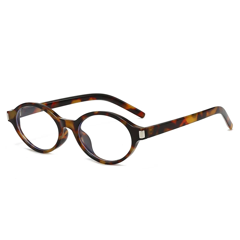 Retro Simple Oval Small Frame Sun Glasses Fashion Men and Women Korean Style  Versatile Sunglasses Rivet Decoration Eyewear