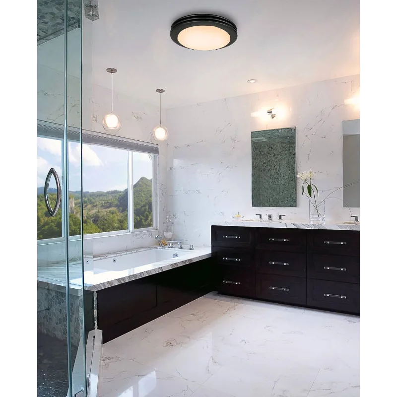 مروحة عادم Akicon مع ضوء، مروحة حمام عادم تهوية 80 CFM 2.0 فائقة الهدوء مع ضوء، 3000K/4000K/5000K