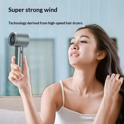 HOMEFISH Portable Handheld Fan USB Rechargeable Bladeless High-Speed Electric Cooling Fan for Personal Use