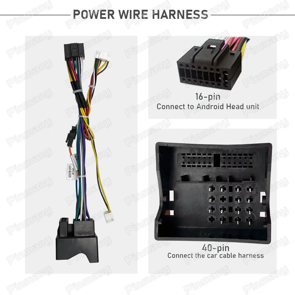 Car Radio Cable Power Wire Harness VWC11 CANBus decoder for VW Lavida Passat Polo Santana Skoda Yeti Rapid Seat Altea Ibiza MQB