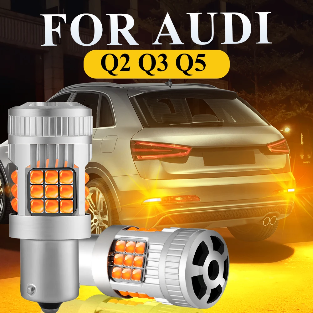 

Rear Turn Signal LED Lights For Audi Q2 GA Q3 8U Q3 F3 Q5 8R Accessories Amber LED Blinker Bulb Indicator Lamp For Car 2011-2023