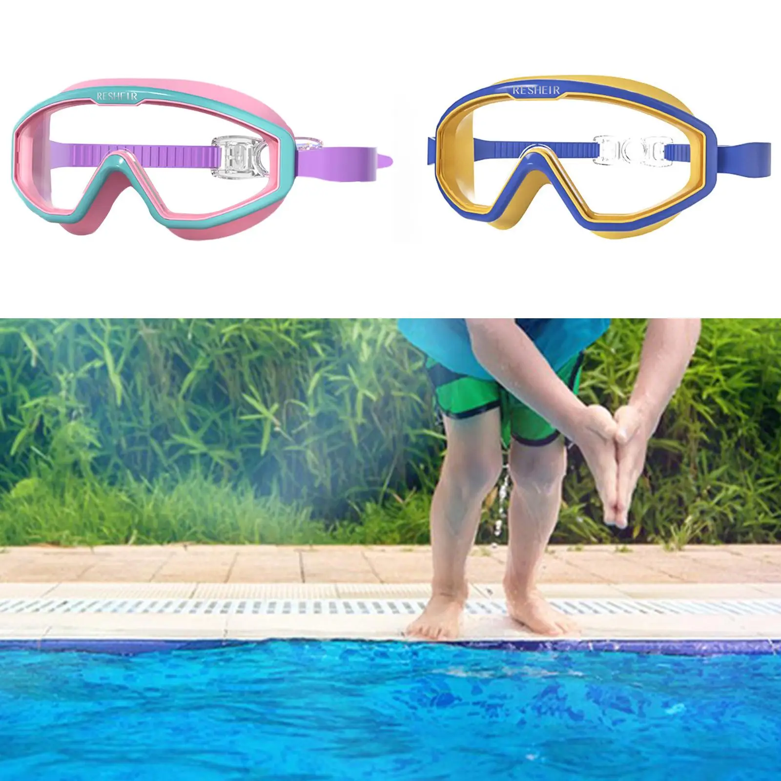 

Swimming Goggles Water Pool Goggles Adjustable Comfortable Kids Swim Goggles Swim Glasses for Diving Water Sports Swimming Pool