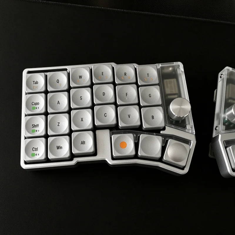 Jezailfunde Cornix Split Keyboard Dual Mode Bluetooth With Tent Cnc 48 Keys Support Vial Cornix Split Keyboard Cnc Aluminum