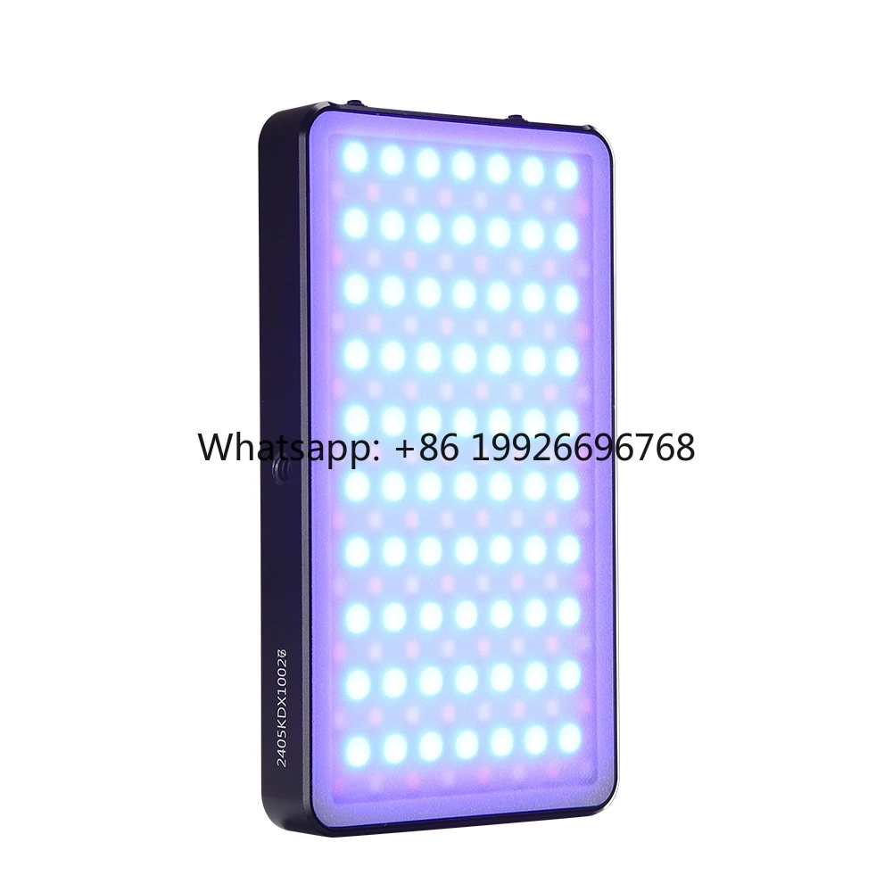 

Rechargeable RGB LED Portable Video Light DSLR Artificial Lighting Cold Shoe Mount Pixel Panel for Photographic Lighting