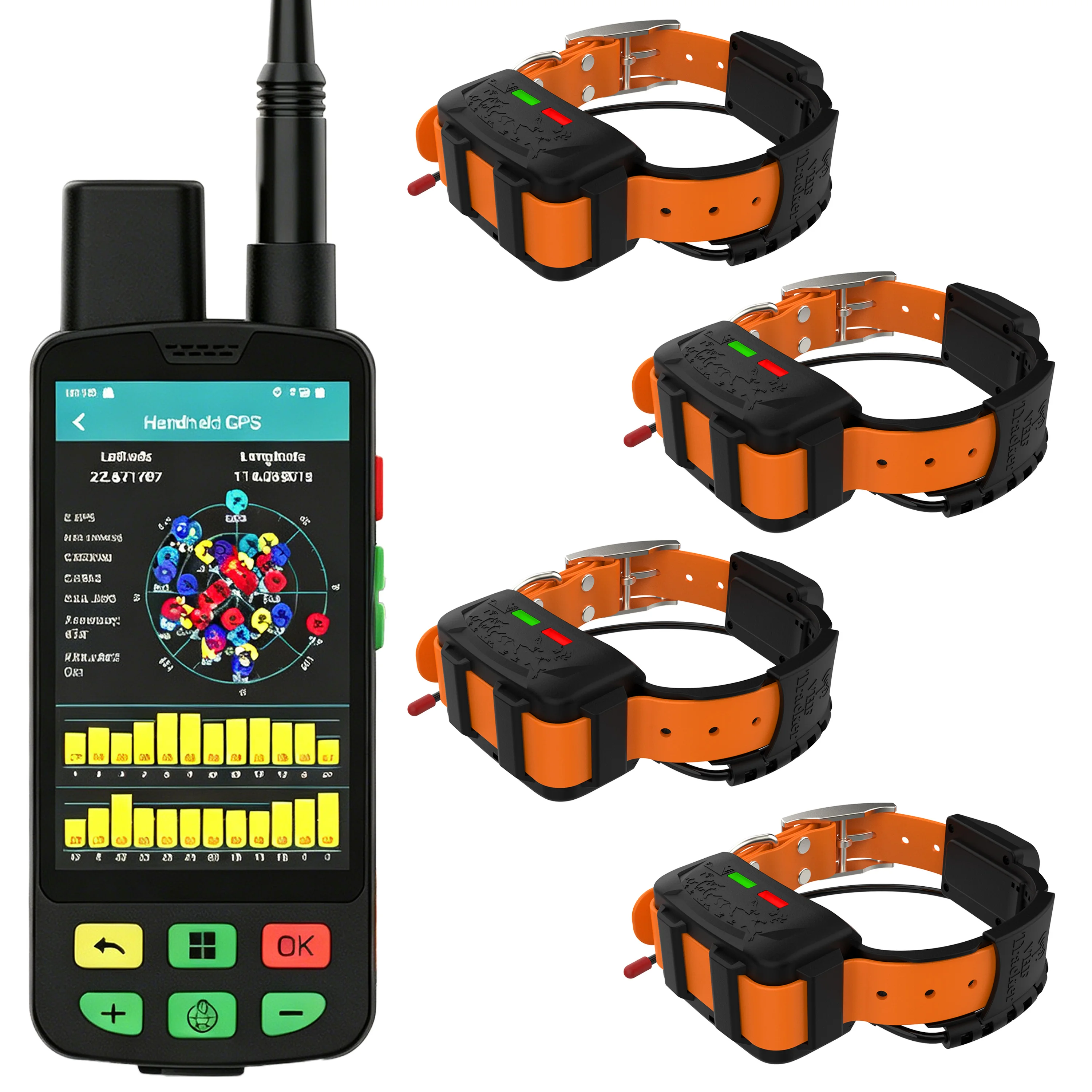 ESEEK Waterproof Pet Dog Gps Collar Tracker Smart One Drive Two VHF / 4G Transceiver Gps Tracker Pet Collars