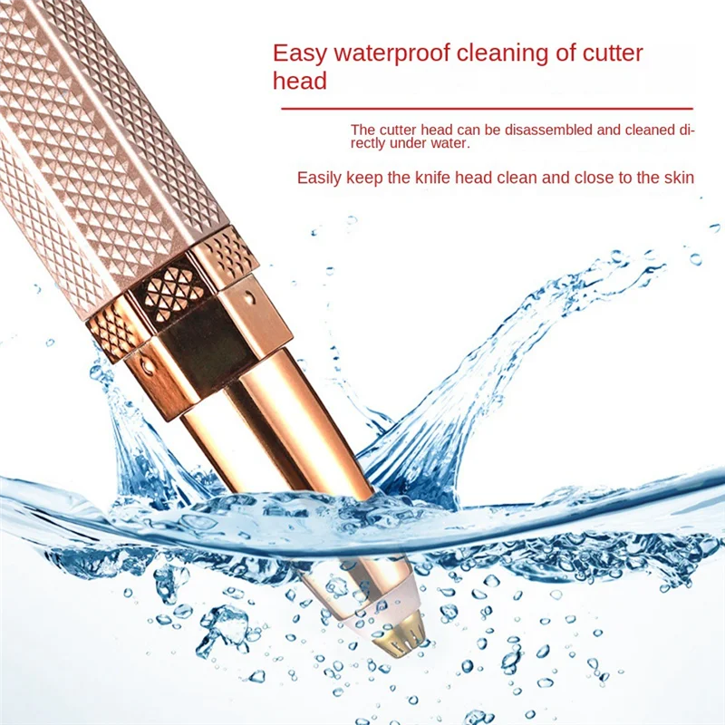 1 PCS Electric Facial Lipstick Hair Remover Mini Eyebrow Trimmer Women Lipstick Shape Shaver Body
