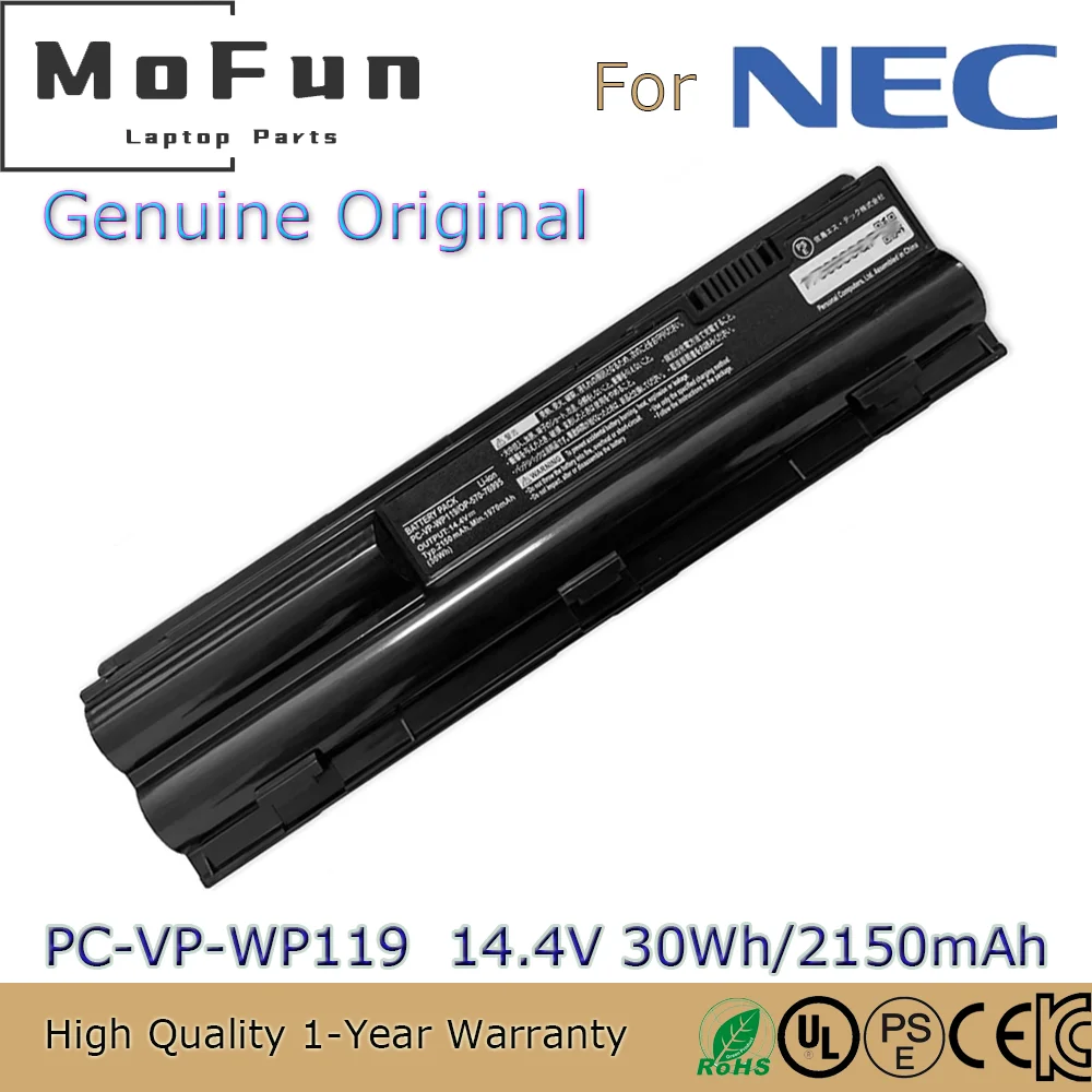 

Brand New Original PC-VP-WP119 14.4V 30Wh Laptop Battery for NEC LAVIE LS150/F LS350/E LS350/F LS550/E LS550/F LS170/F Series