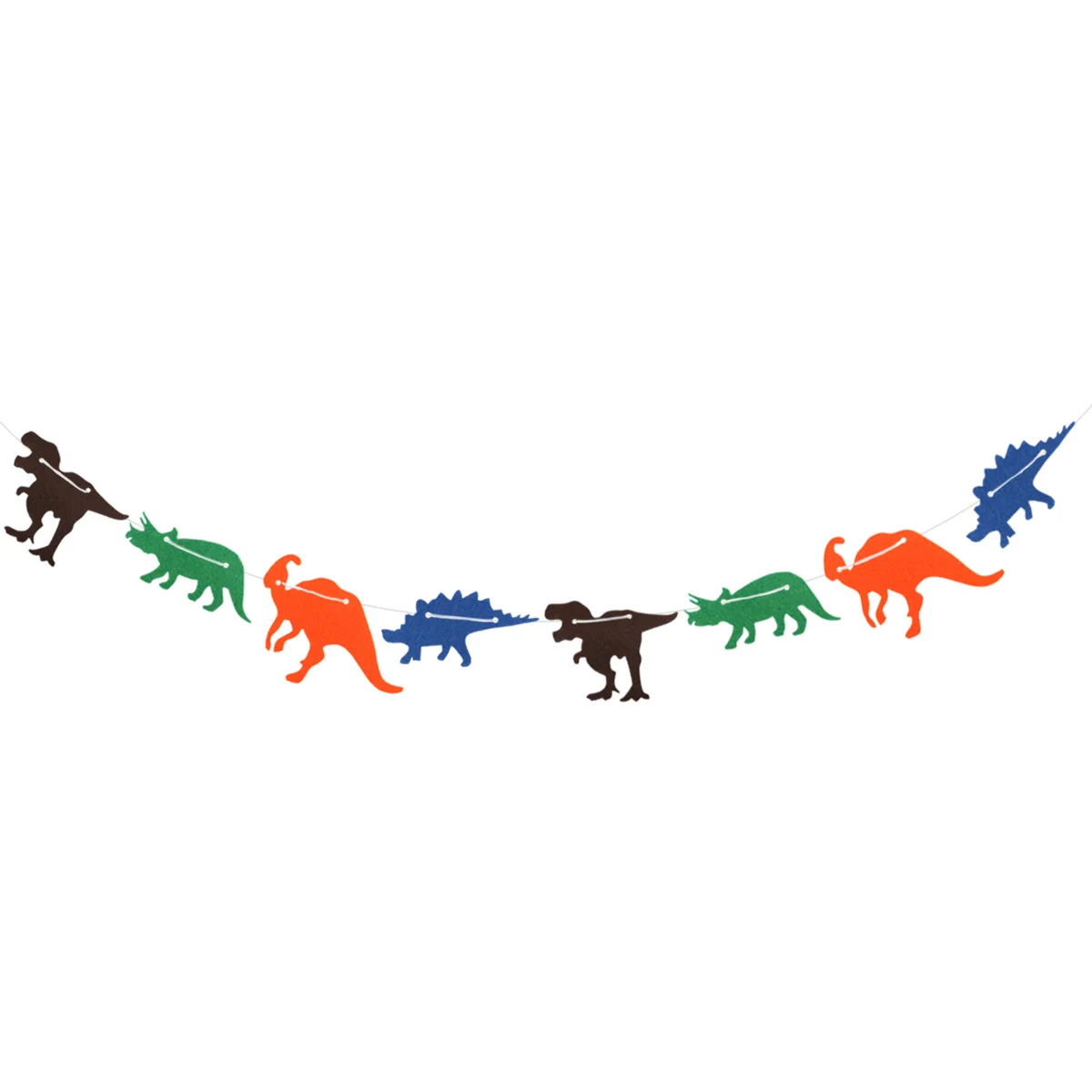 

Durable Non-Woven Dinosaur Flag Creative Garland Banner Birthday Party Room Decoration Supplies Long Lasting Festive Fun
