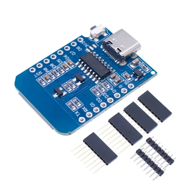 D1 Mini TYPE-C USB ESP8266 ESP-12F CH340G V2 WIFI Development Board D1 Mini NodeMCU Lua IOT Board 3.3V With Pins