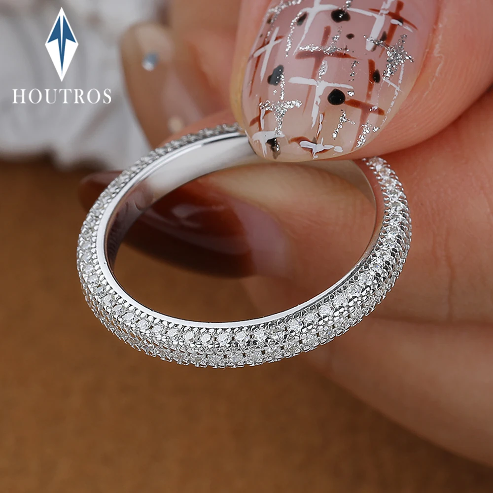 

Кольца полного вечности с настоящим муассанитом для женщин и мужчин, обручальное кольцо со сверкающими бриллиантами, обручальные кольца, серебро S925, ювелирные изделия, подарок