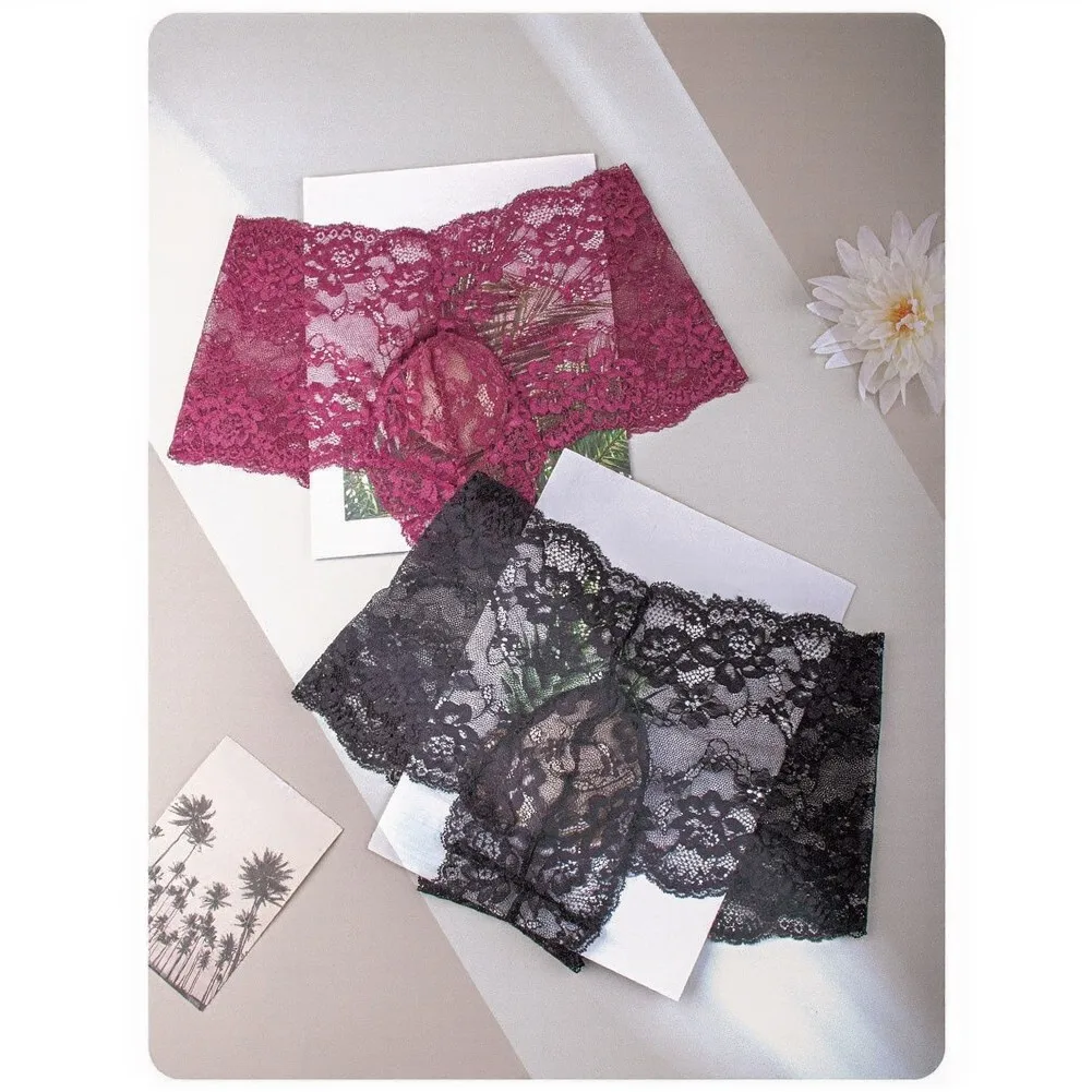 6 Pieces Men Hollow Jacquard Seamless Briefs with Bulge Pouch Low Waist Underwear Nylon Spandex Blend Solid Color Style