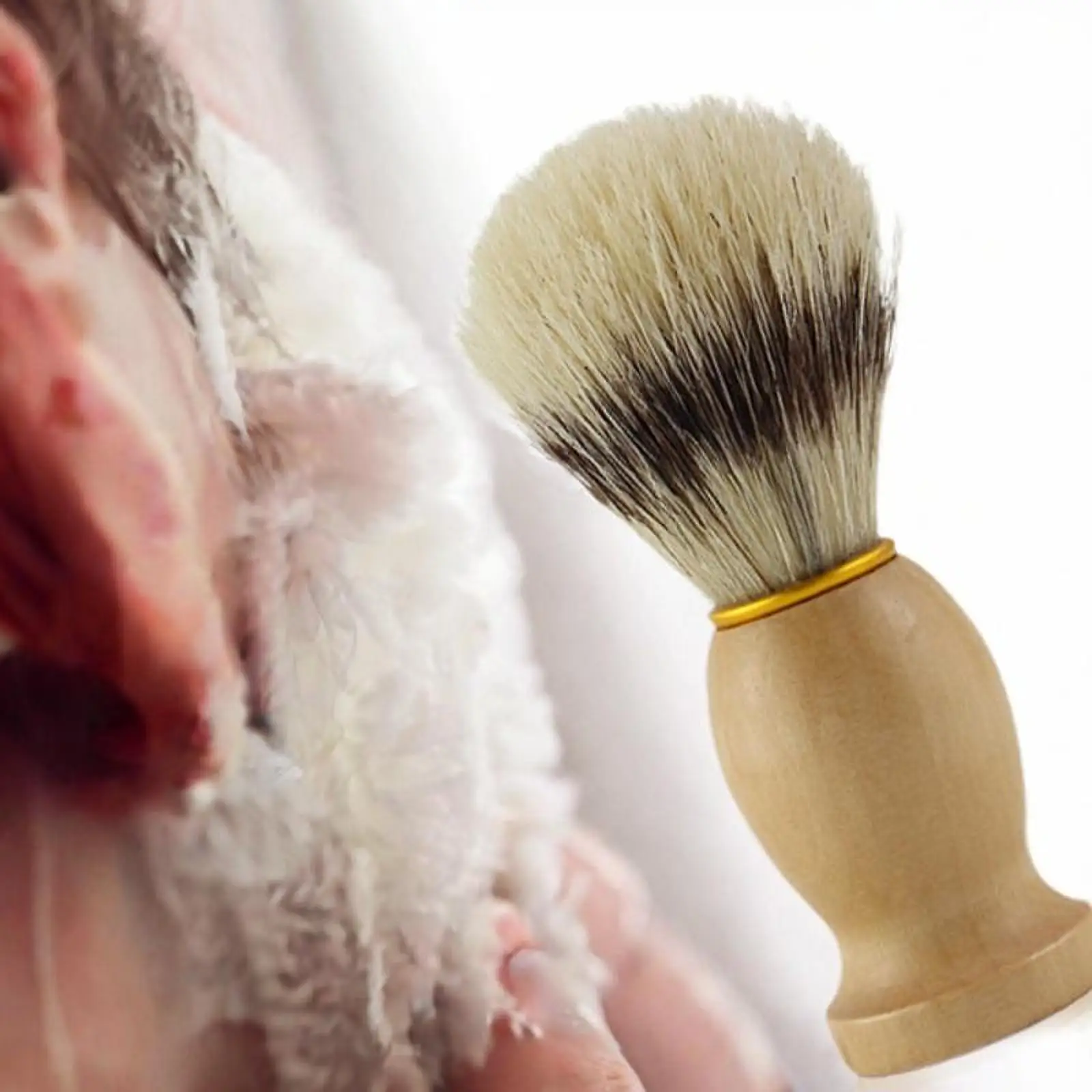 Men Shaving Brush Ergonomic Fast Lather Luxury Portable Travel Christmas Gifts