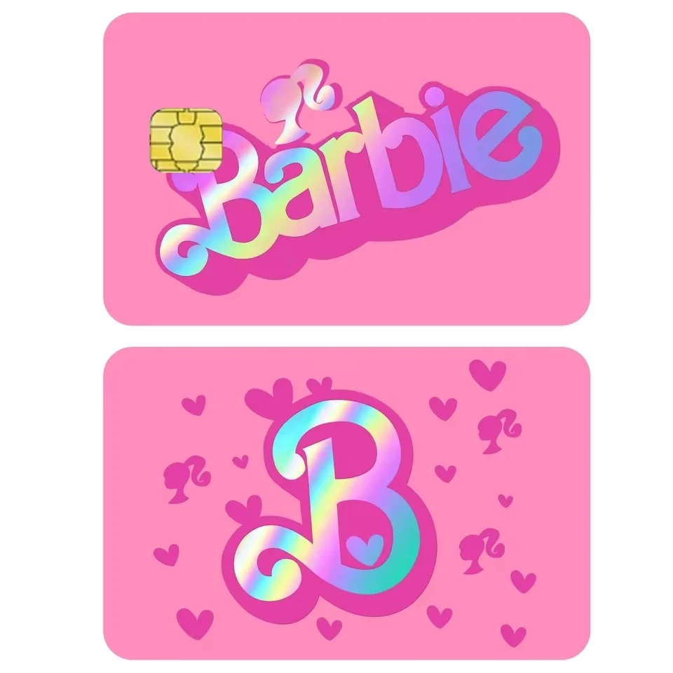 Laser Barbie Ken Stickers Bank Card Credit Card ID Card Protection Stickers Waterproof and Wear-resistant Kawaii Anime