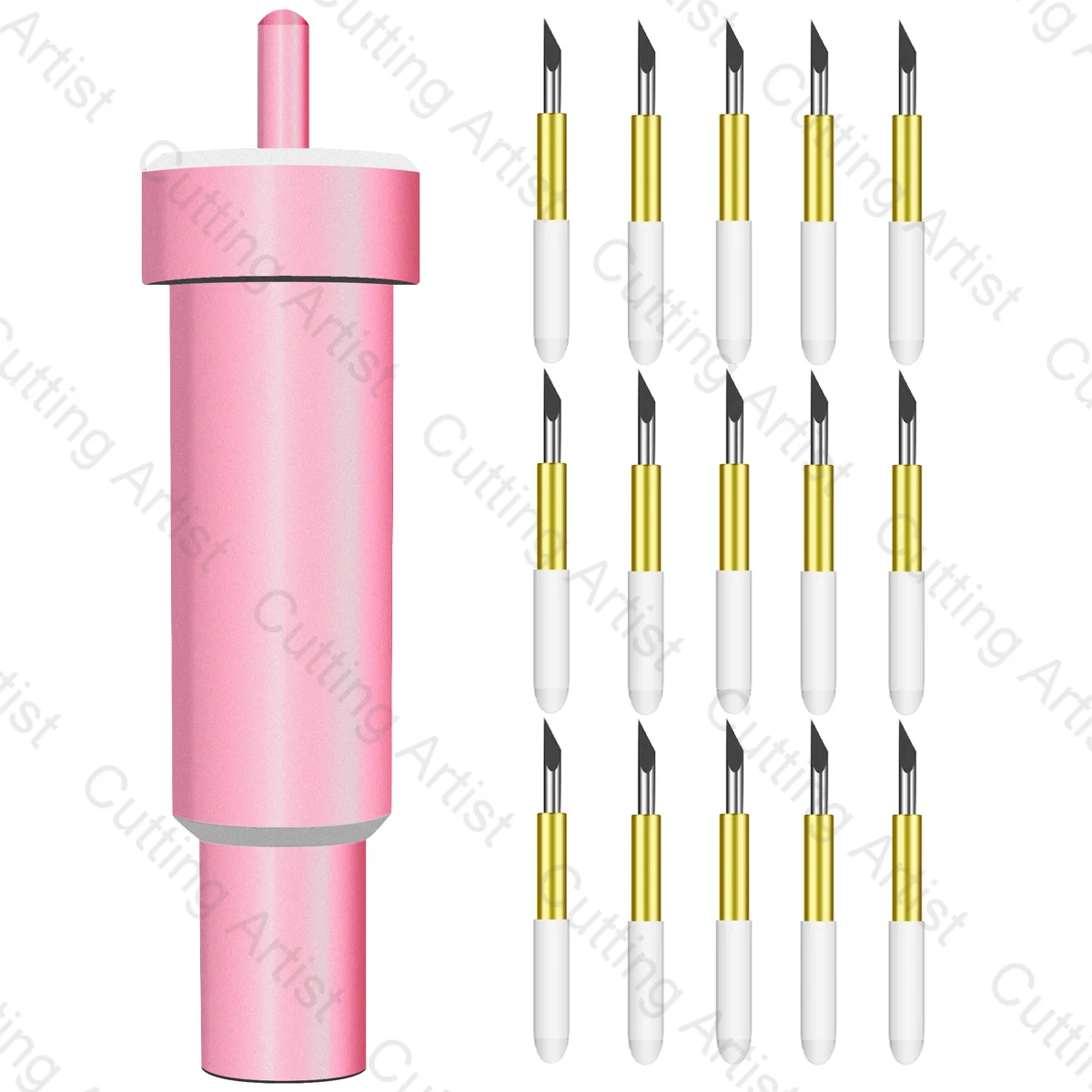 

15pcs Deep Point Blade + 1pc Tool Holder for Cricut Maker 3 Housing Cricut Explore 3 Air 2 Stable Sharp