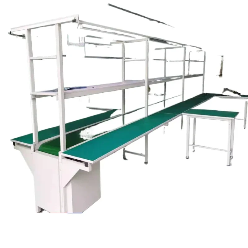 

Workshop aluminum profile assembly line anti-static workbench conveyor belt automatic production line belt conveyor cable