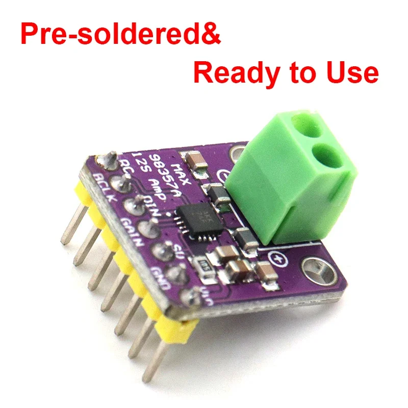 MAX98357 I2S Digital Audio Amplifier Module 3W Class D for Raspberry Pi Pico ESP32 Arduino, Audio DIY Pre-soldered Version