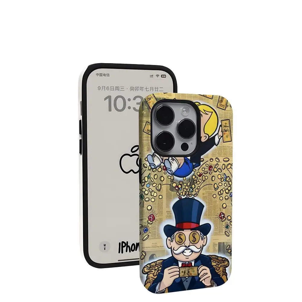 Cartoon Richie Rich Handyhülle Neu für iPhone 17 16 15 14 13 12 11 Pro Max X XR XSMax Plus Glänzende Folie Harte PC-Abdeckung – Detail 8