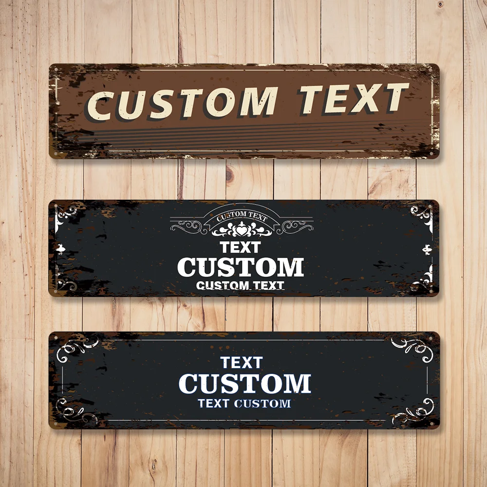 1 customized guide sign UV antioxidant protective layer Support customization of text patterns and logos To metal craft products