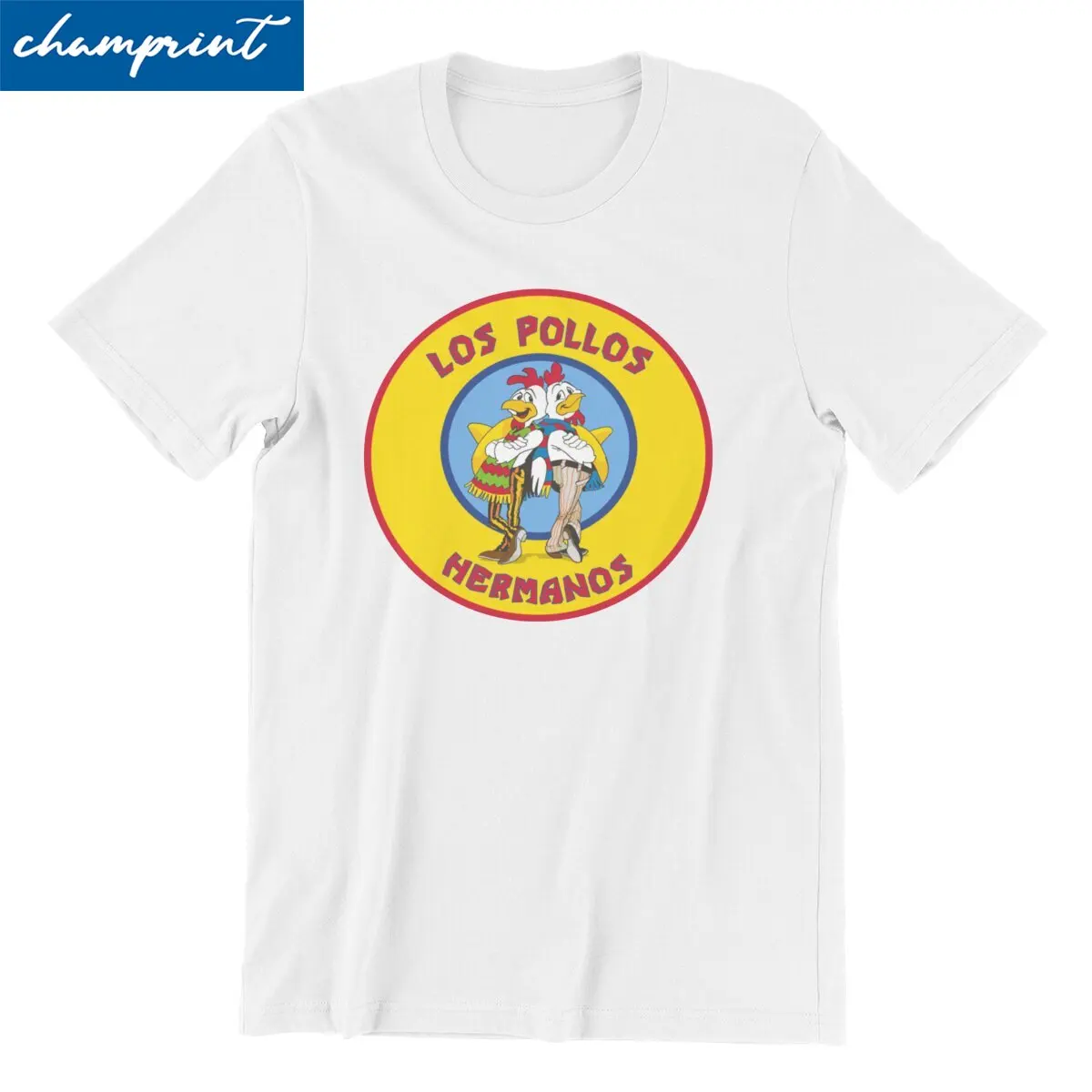 Casual Breakings Bads T-Shirt Men Crew Neck Cotton T Shirt Cute Chicken Brothers Short Sleeve Tees Unique Tops