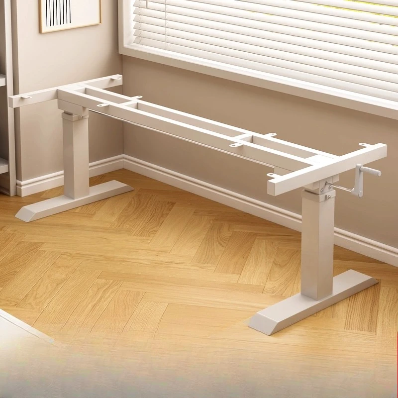 Hand-cranked lifting desk, leg stand, desk, study desk