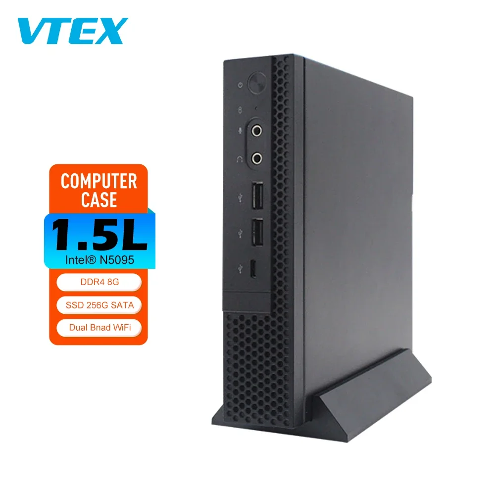 Trending Pc Cpu 1.5L Cabinet Casing Office Desktop Mini Integrated Display Chassis Desktop Computer Case