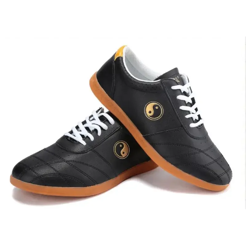 

ss23Настоящая кожаная противоскользящая обувь для боевых искусств, китайский кунг-фу, ушу, спортивный тай-чи, для мужчин, женщин, мальчиков gi